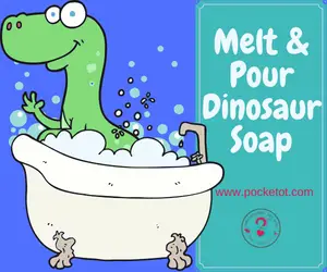 Melt and Pour Dinosaur Soap Featured Image