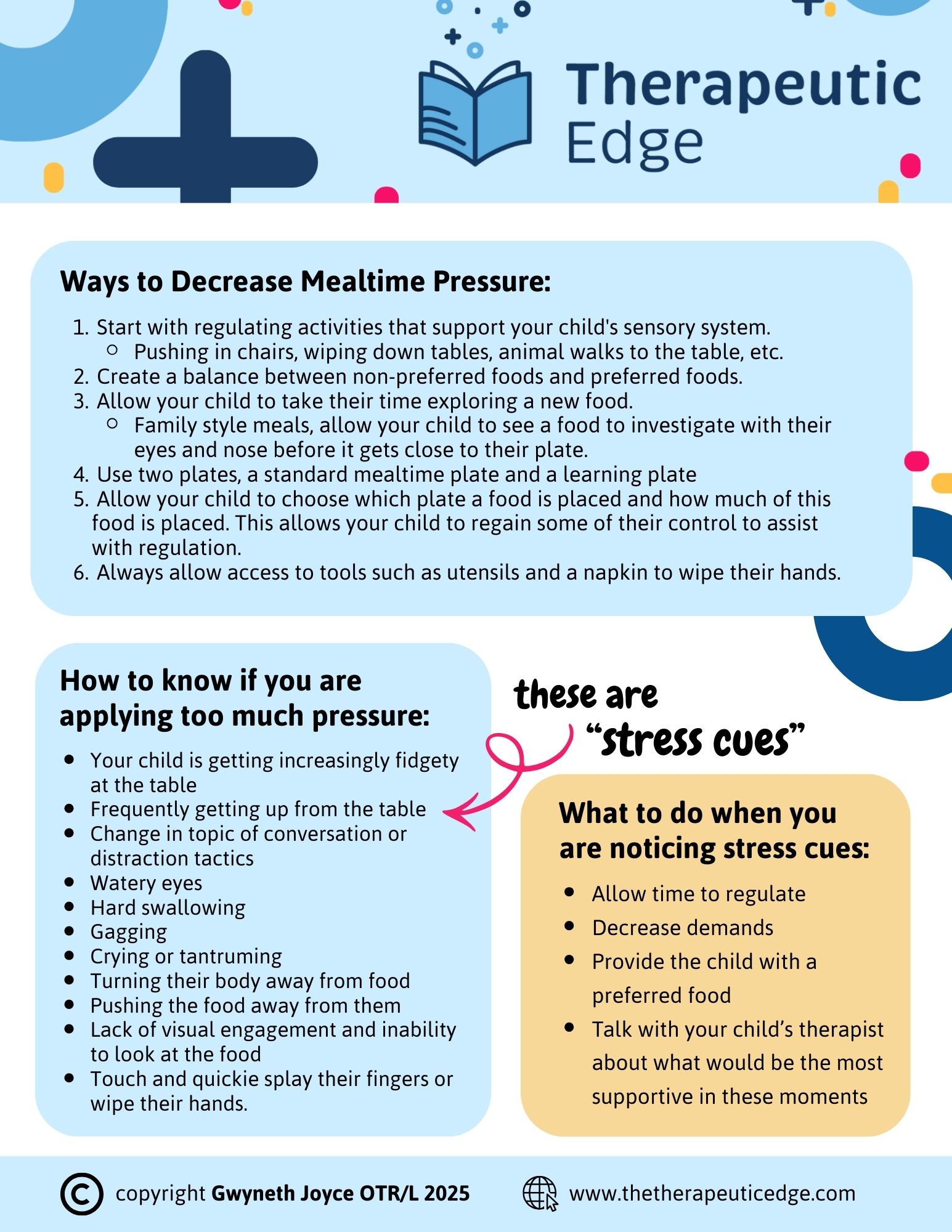 Mealtime Pressure Handout - FREE! - Image 3
